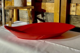 [H-MLDR] Platter - Leaf Bowl Red