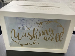 [H-WWBC] Wedding Wishing Well Box - Cream with Clear Window