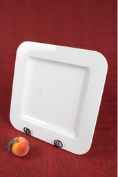 [H-PWS40] Platter - Melamine White Square 40x40cm