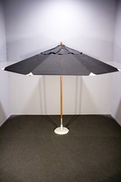 [H-STDBB] Umbrella - Market Brolly Black (Wooden Pole)