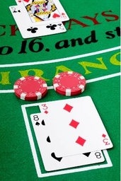 [H-BLACKJACK] Casino - Blackjack Mat Felt 72&quot;