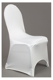 [H-CCLW] Linen - Chair Cover - Lycra White