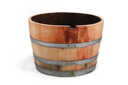 [H-HWB] Wine Barrel Half - Rustic / Vintage