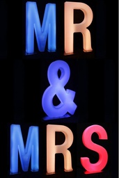 [H-LEDLET MR&amp;MRS] LED - Giant MR &amp; MRS Letters