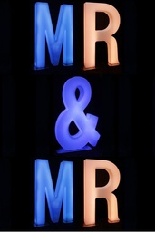 [H-LEDLET MR&amp;MR] LED - Giant MR &amp; MR Letters