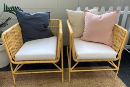 [H-CANECH] Cane Chair with Cushion