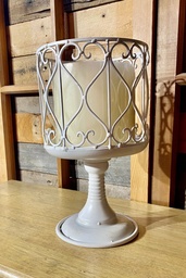 [H-CCHOLDER] Candle Holder Large Cream - Includes Candle