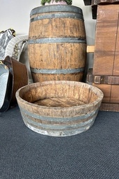 [H-BARRELQ] Wine Barrel Quarter - Rustic / Vintage